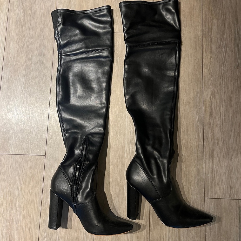 Marc Fisher Garalyn Pointed Toe Over the Knee Boot - Picture 2 of 9